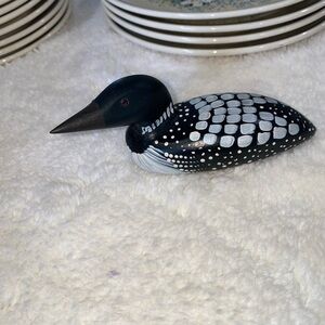 Wood Carved Duck Loon